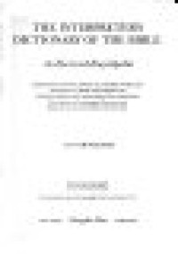 Image of The Interpreter's Dictionary of The Bible A-D