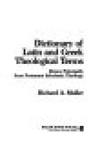 Image of Dictinary of Latin and Greek Theological Terms