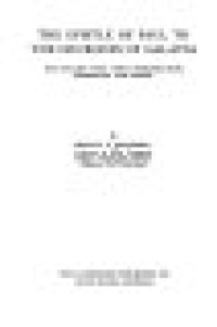 Image of The Epistle of Paul to the Churches of Galatia