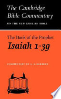 Image of The Cambridge Bible Commentary on the New English Bible - The Book of the Prophet Isaiah 1-39