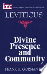 Image of International Theological Commentary - Leviticus