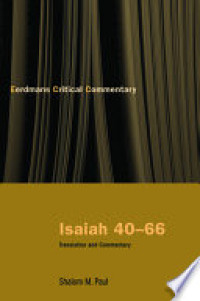 Image of Eerdmans Critical Commentary - Isaiah 40-66