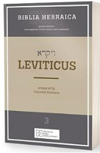 Image of (BHQ) Biblia Hebraica Quinta Leviticus Volume 3
