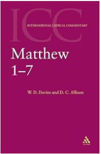 Image of (ICC) International Critical Commentary Matthew 1-7
