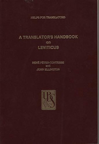 Image of A Translator's Handbook On Leviticus