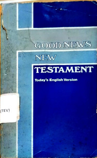 Image of Good News New Testament, In Today's English Version