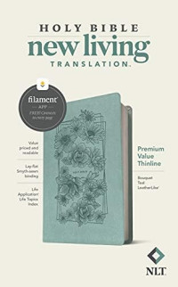 Image of Holy Bible New Living Translation - LeatherLike Bouquet Teal
