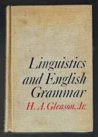 Image of Linguistics and English Grammar