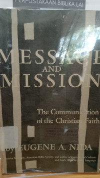 Image of Message and Mission: The Communication of the Christian Faith
