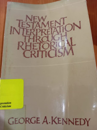 Image of New Testament Interpretation Through Rhetorical Criticism