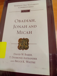 Image of Tyndale Old Testament Commentaries OBADIAH, JONAH AND MICAH(2009)