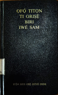 Image of Ofo Titon Ti Orise Biri Iwe Sam
