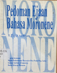 Image of Pedoman Ejaan Bahasa Moronene