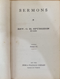 Image of Spurgeons Sermons Volume VI: Memorial Library Vol.6