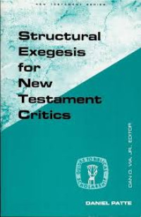 Image of Structural Exegesis for New Testament Critics