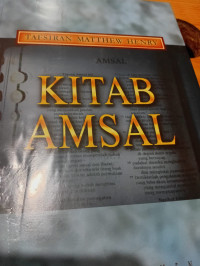 Image of Tafsiran Matthew Henry Kitab Amsal