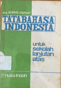 Image of Tata Bahasa Indonesia: Untuk Sekolah Lanjutan Atas Cetakan VI