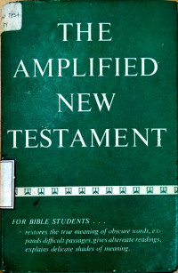 Image of The Amplified New Testament