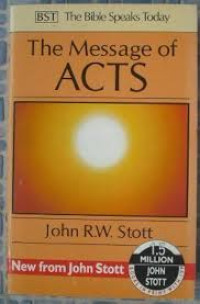 Image of The Bible Speaks Today The Message of Acts