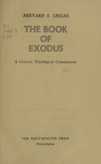 Image of The Book of Exodus: A Critical, Theological Commentary