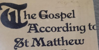 Image of The Gospel According to St Matthew