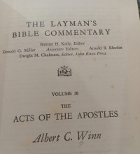 Image of The Layman's Bible Commentary Acts Of The Apostles