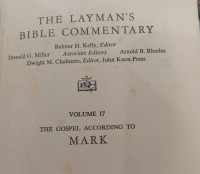 Image of The Layman's Bible Commentary The Gospel According To Mark