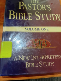 Image of The Pastor's Bible Study Volume One