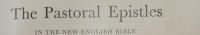 Image of The Pastoral Epistles In The New English Bible