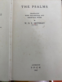Image of THE PSALMS