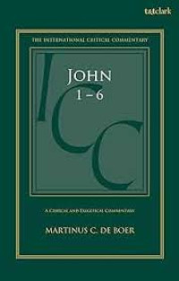 Image of The International Critical Commentary : John 1-6