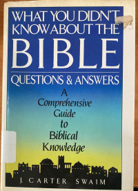 Image of What You Didn't Know About Bible Questions & Answers