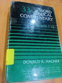 Image of Worrd Biblical Commentary Matthew 1-13